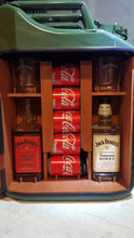 Load image into Gallery viewer, Wooden Insert - 2 Jack Daniels Bottles - Jerry Can Mini Bar
